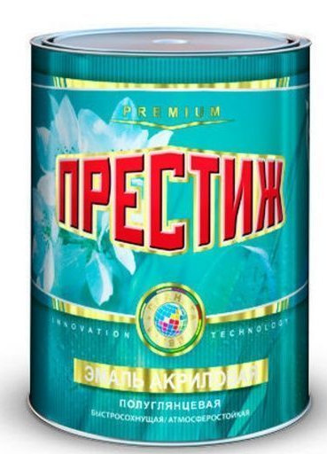 Эмаль Престиж акриловая черная 0,9 кг