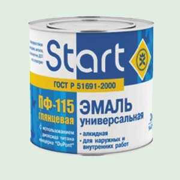 Эмаль Старт ПФ-115 ярко-зеленая 1,8 кг