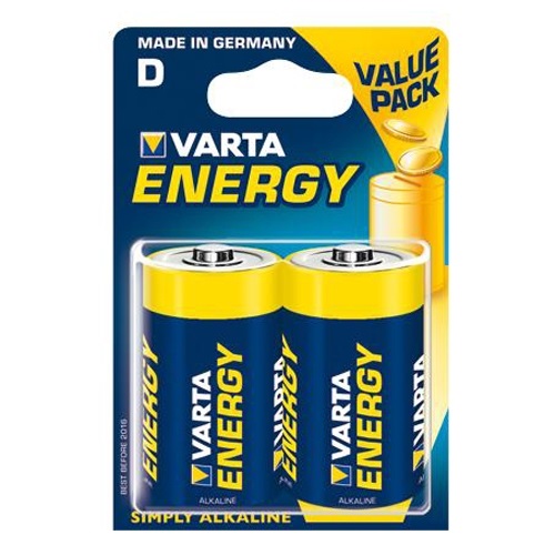 Батарейка VARTA ENERGY LR20 BL2