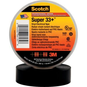 Изолента ПВХ 19 ммх20 м Scotch Super 33+ черн. 3М 7000042541