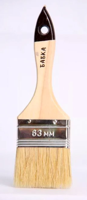 Кисть плоская 2,5"- 63 мм Малярная сказка