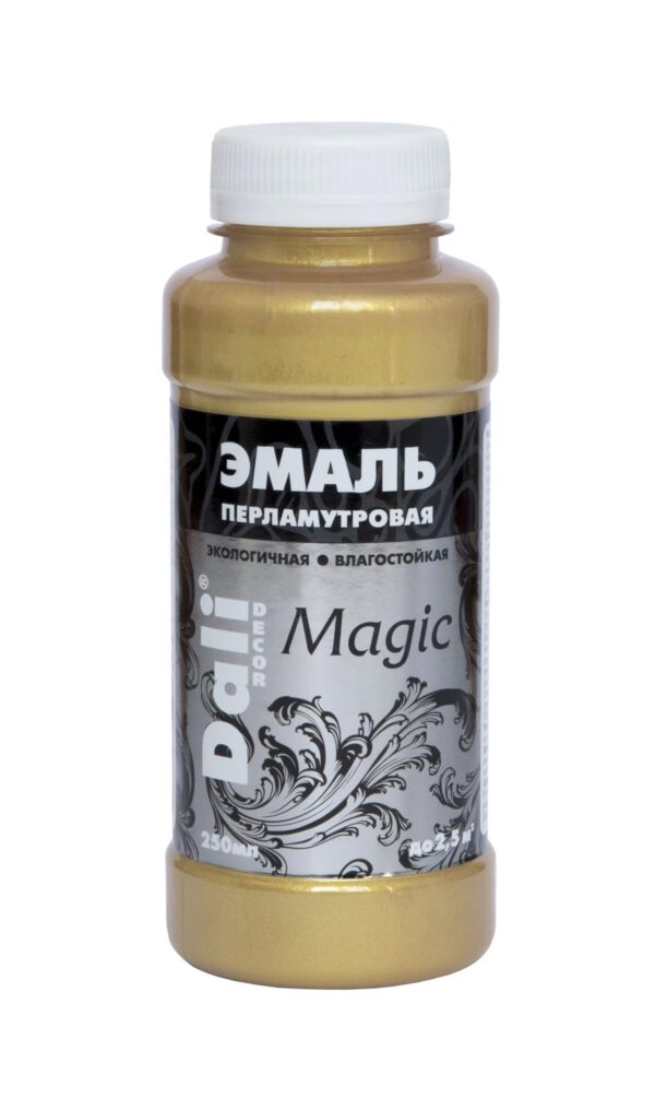 Эмаль акриловая перламутровая ЗОЛОТО 0,25 л DALI DECOR Magic