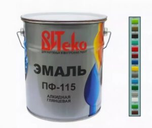 Эмаль ВИТЭКО ПФ-115 серая 1,8 кг