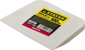Шпатель резиновый 100 мм STAYER MASTER белый