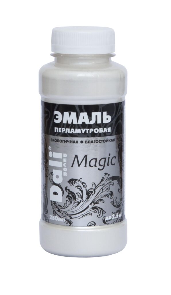 Эмаль акриловая перламутровая СЕРЕБРО 0,25 л DALI DECOR Magic
